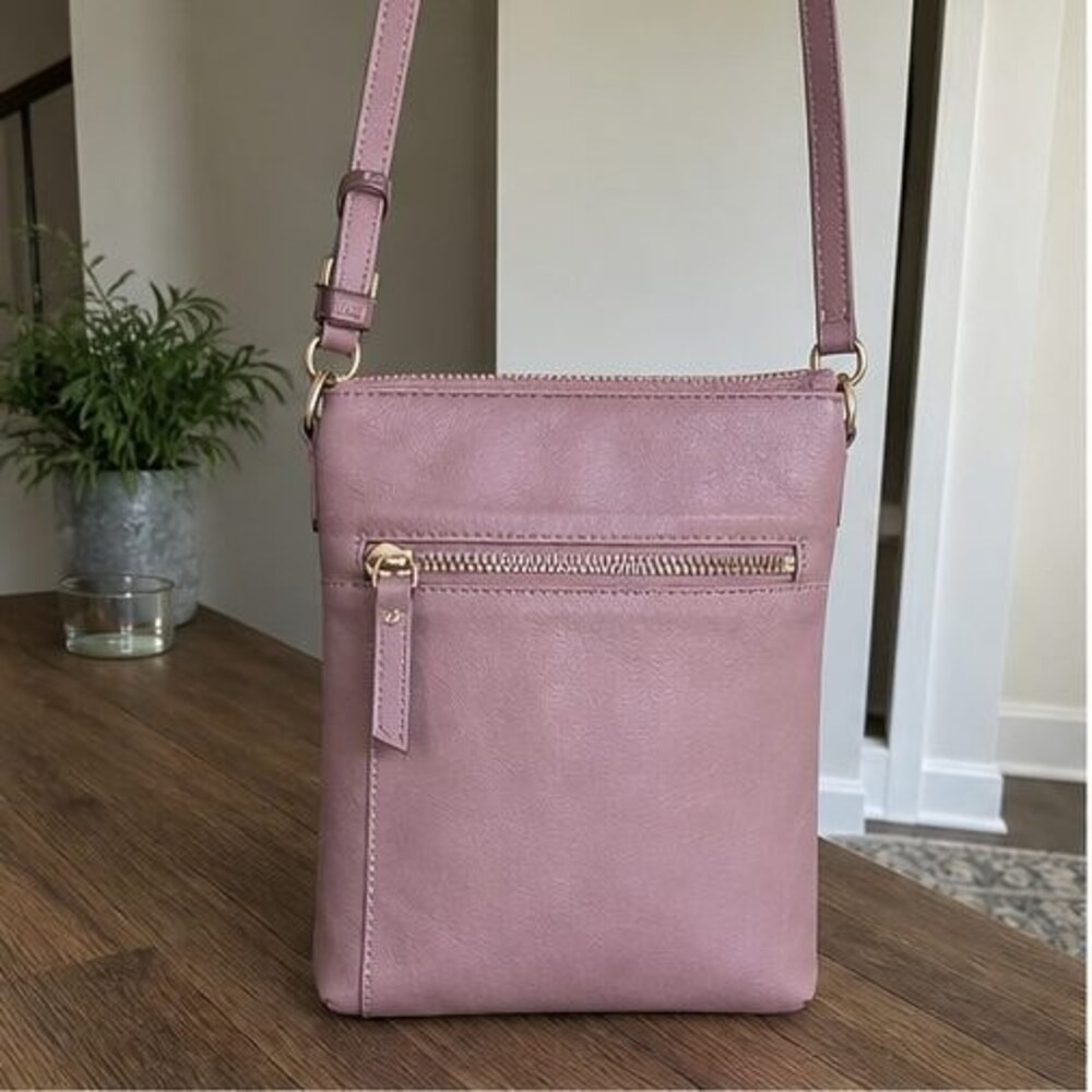 Burgundy Nylon Crossbody Bag